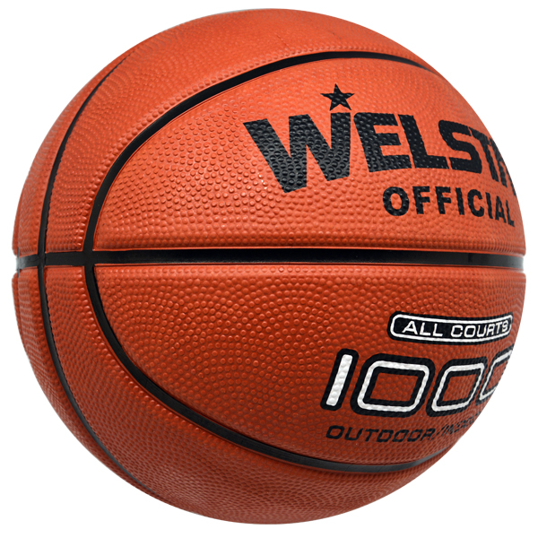 Deep channel foam rubber basketball