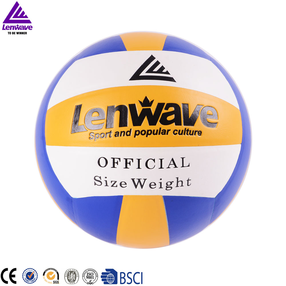 Lenwave custom synthetic leather laminated volleyb