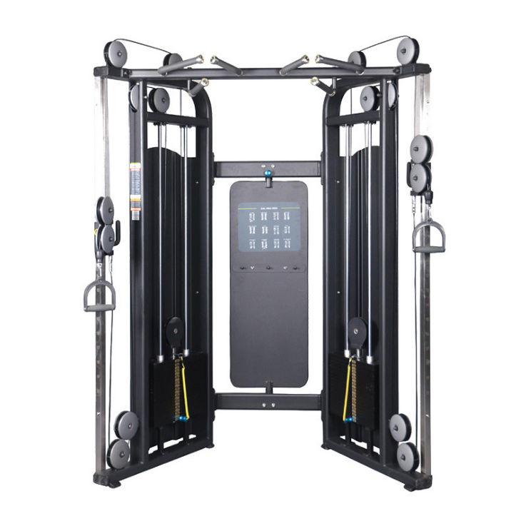 Smith machine multi function gym adjustable cable gym with triceps/chinning/lat/row squat rack
