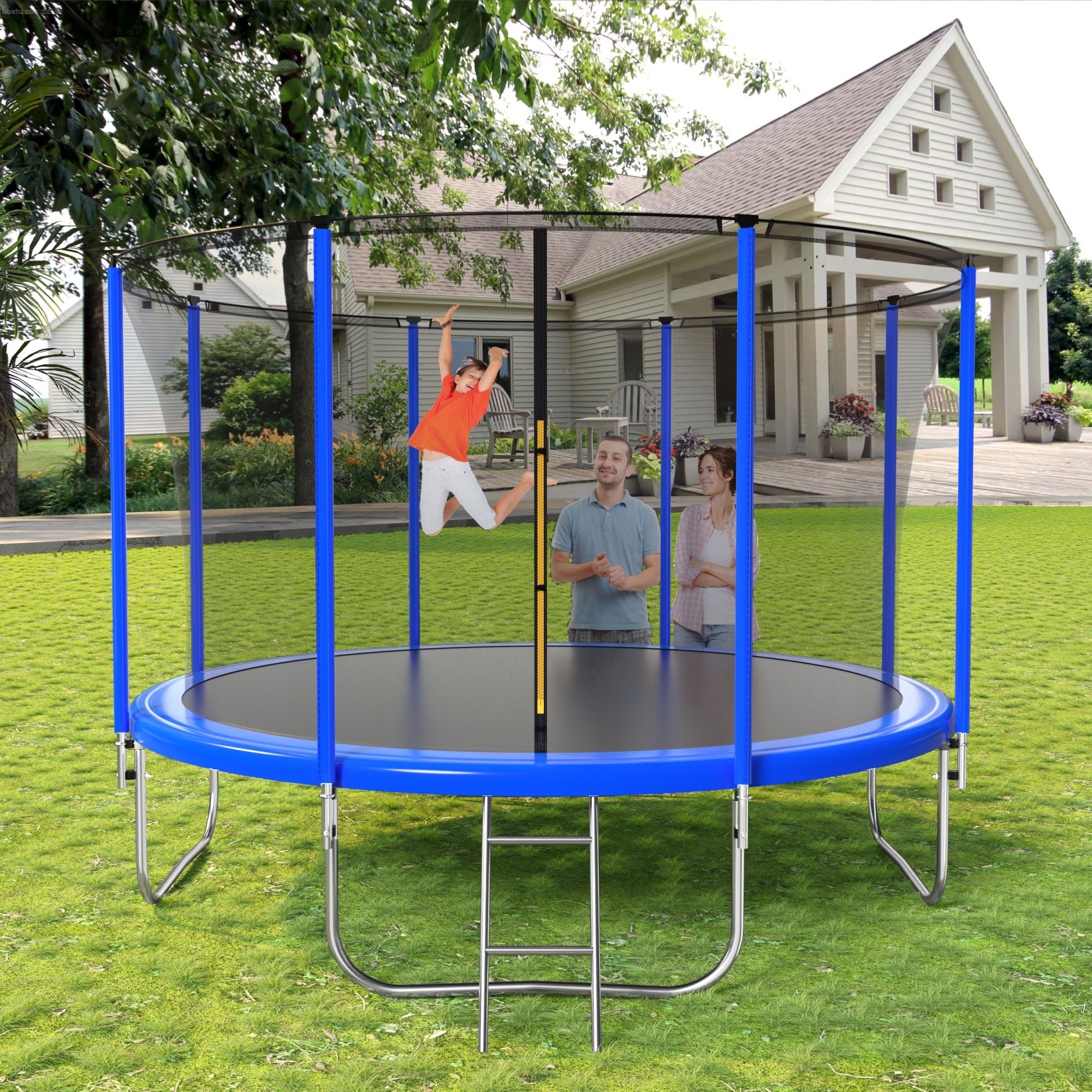 Kids single bungee jumping outdoor trampoline manufacturers wholesale sales cheap big kid jumping tr