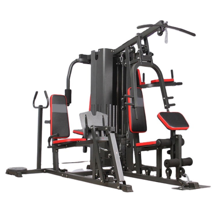 5 station multi functional crossover machine trainer gym home fitness equipment multi station home g