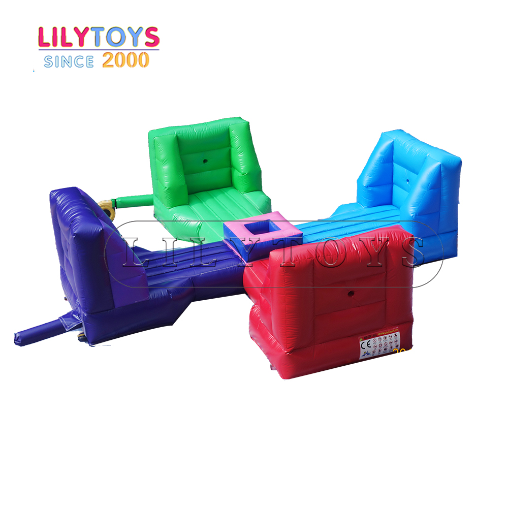 4 Person Push Rope games on inflatable mattress inflatable world for rebel sport