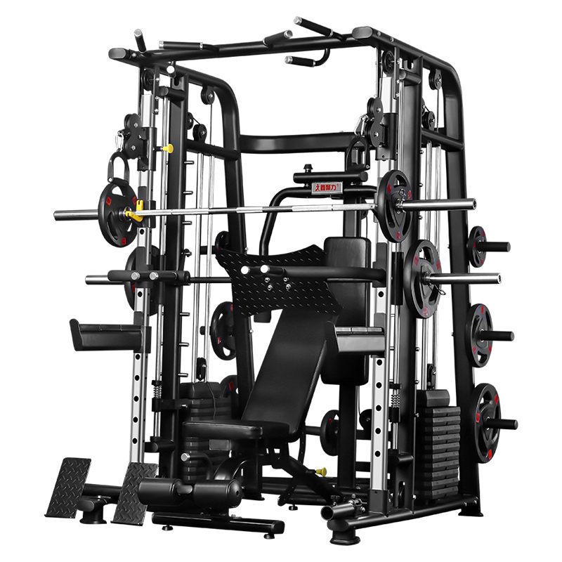 Multifunctional smith machine Weightlifting Sport Equipment Smith Machine cable crossover fitness Gy