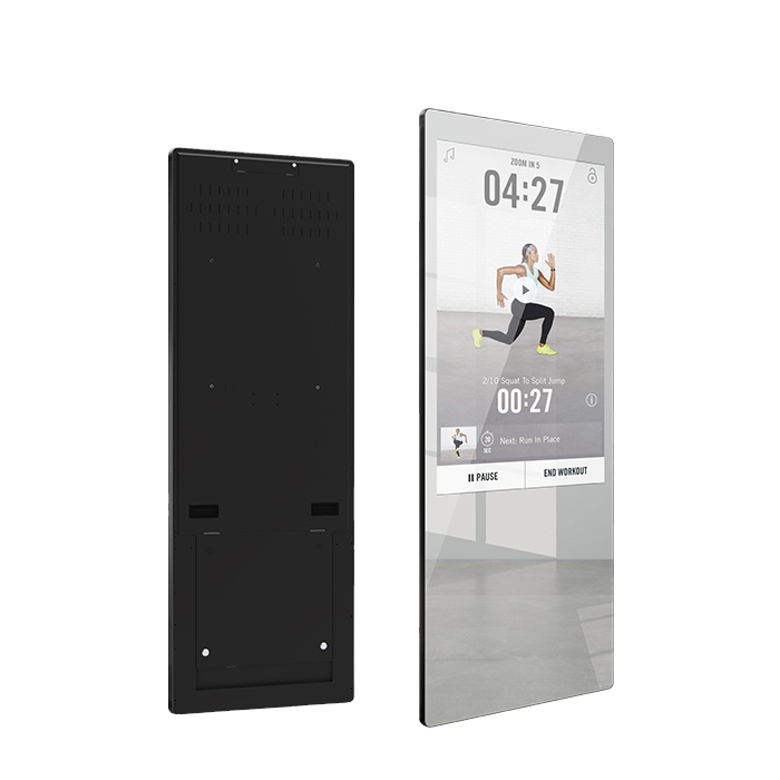 Factory direct android system 32 inch gym smart mirror workout mirrors for sport health management f