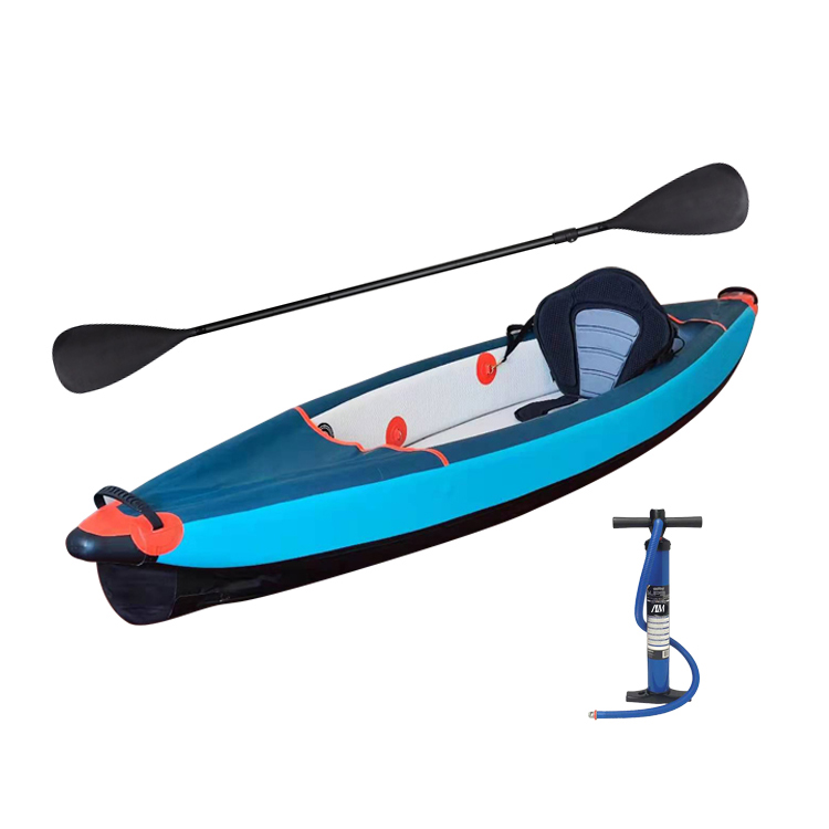Factory High Quality Logo Custom Drop Stitch Pedal Rowing Boats Inflatable Kayak For Fishing