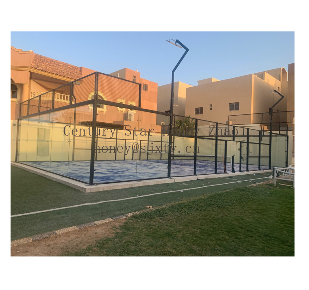 Chinese Golden supplier Hot Sale Good Quality Paddle Tennis Court for outdoor sports with rain roof