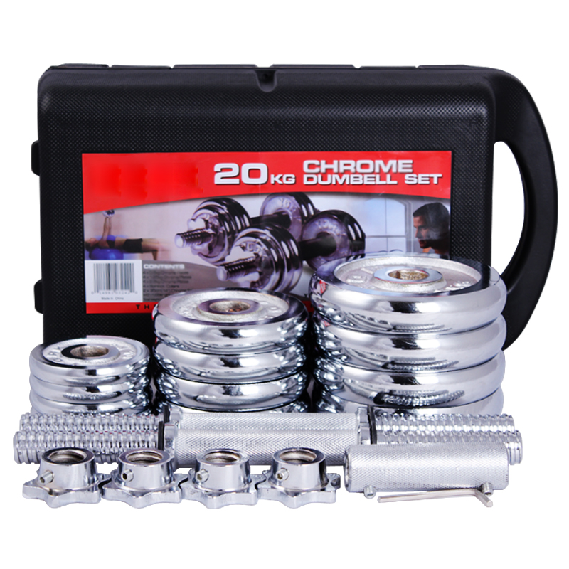 Factory Supply Dumbbell Commercial Gym Equipment Silver Sport Dumbbell