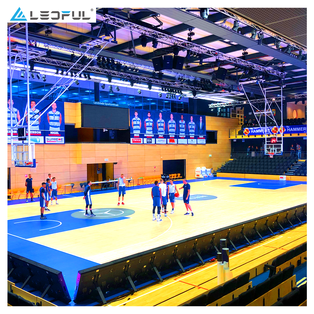 Basketball Court Circle Banner LED Screen Sports LED Display Advertising Wall For NBA