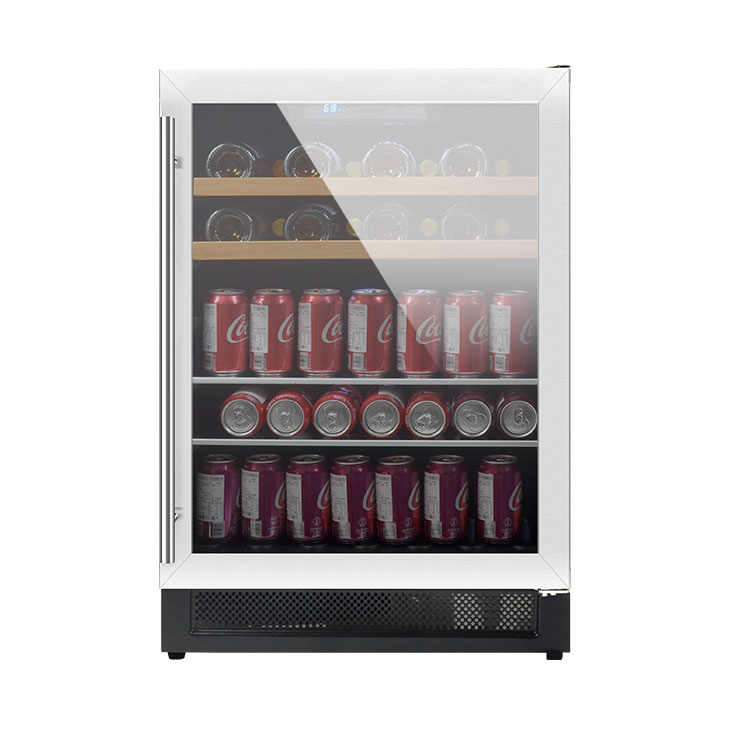 JOSOO home kitchen appliance wine cooler cabinet wood decorative wine refrigerators wine cellars chi