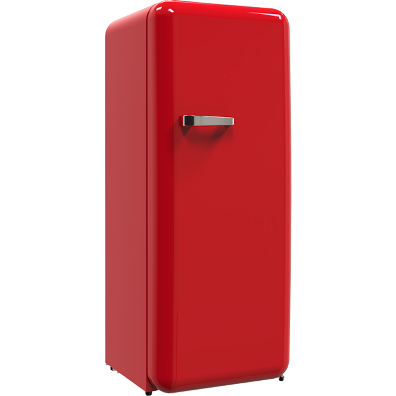 retro fridge home appliances upright deep tall drink refrigerator with freezer