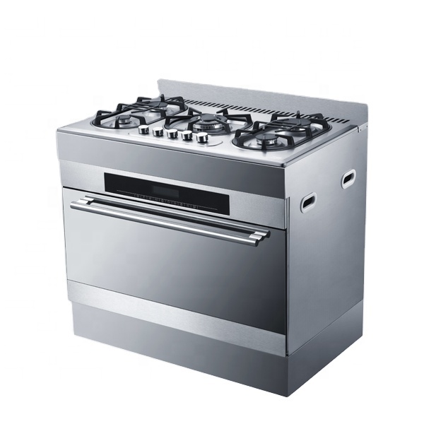 900mm Integrated cooker oven with Top gas stove