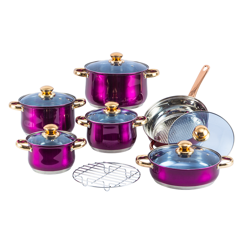 Home Appliance 13PCS Cookware Set Stainless Steel 