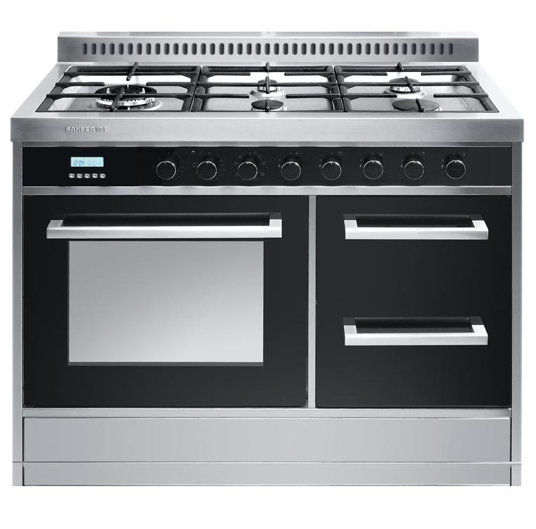 Free standing Integrate cooker 5 gas burners free 