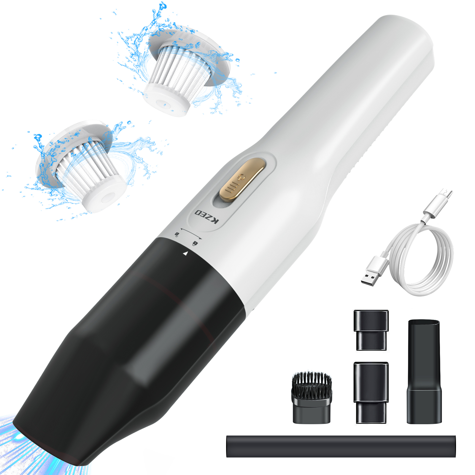 7.4V 8500Pa Mini Portable Car Washer Vacuum Cleane