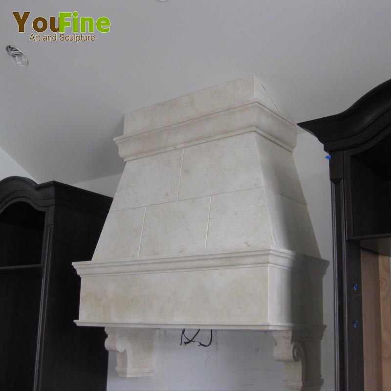 Home appliance carved marble ranged hood