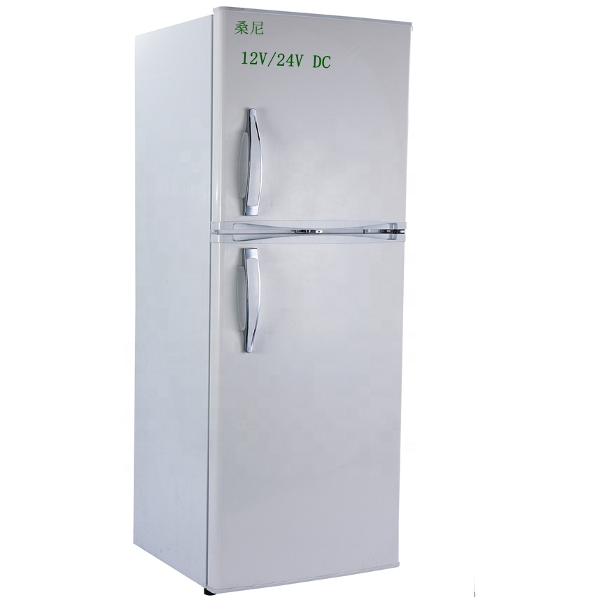 customization 200L CFC free high reliability 2doors solar fridge refrigerators home appliance top fr
