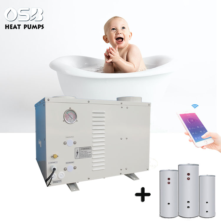 Bathroom Shower Air Energy Mini Domestic Hot Water Heater Heat Pump 3kw High Quality Home Electric O