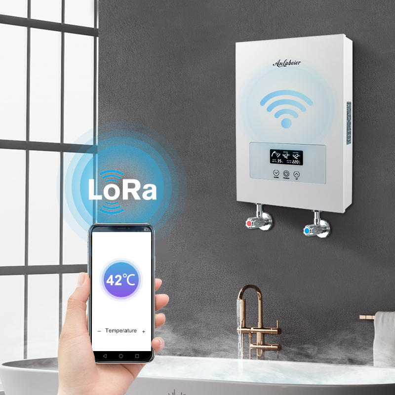 Iron metal case smart home appliance whole house central heating 220V 12kw mini water heater portabl