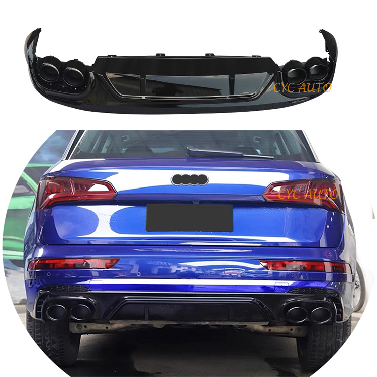 SQ5 Rear diffuser rear bumper auto parts for Audi Q5 Q5L sline 2017 2018 2019 2020+