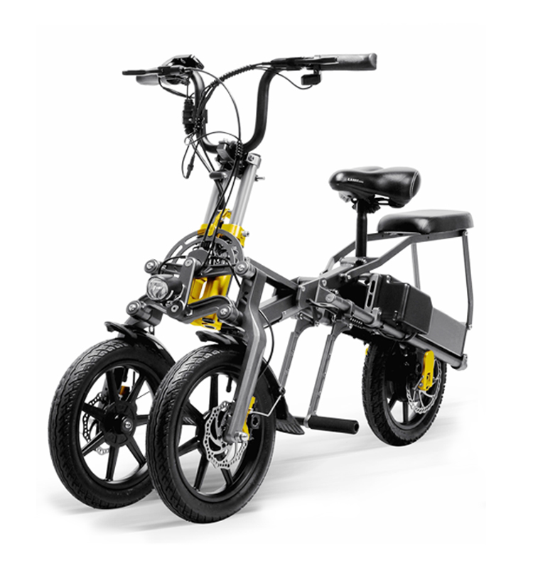 350W Big Power Fat Tire Folding 3 Wheel Electric B