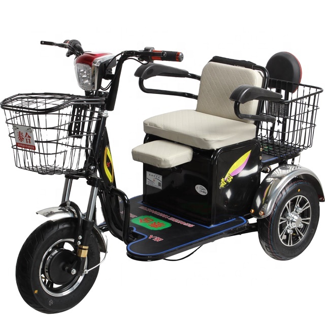 factory supply dropship fashion three wheels electric tricycle bicycle with baby seat