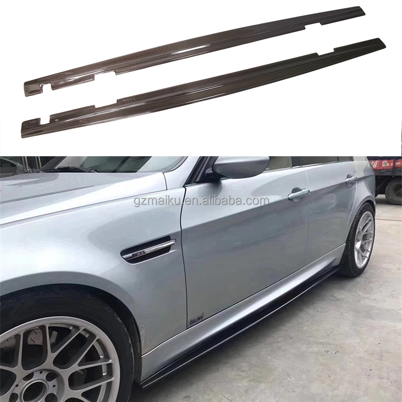 Suitable for 2008-2013 BMW 3 series E90 M3 side skirts Auto parts  carbon fiber side skirta