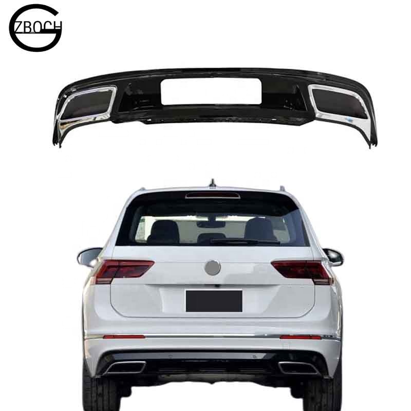Auto parts Rear bumper diffuser For VW Tiguan Facelift R line rear lip Car diffuser