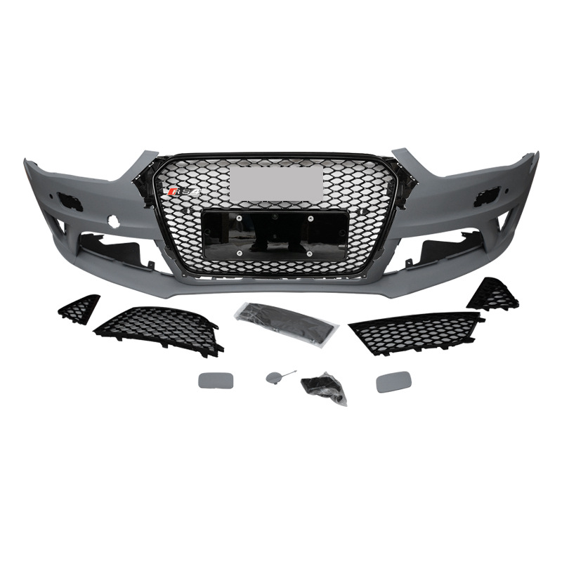 Factory Direct Selling Car Auto Parts Body Kit Including Front Grille Bumper Fog Lamp Cover For Audi