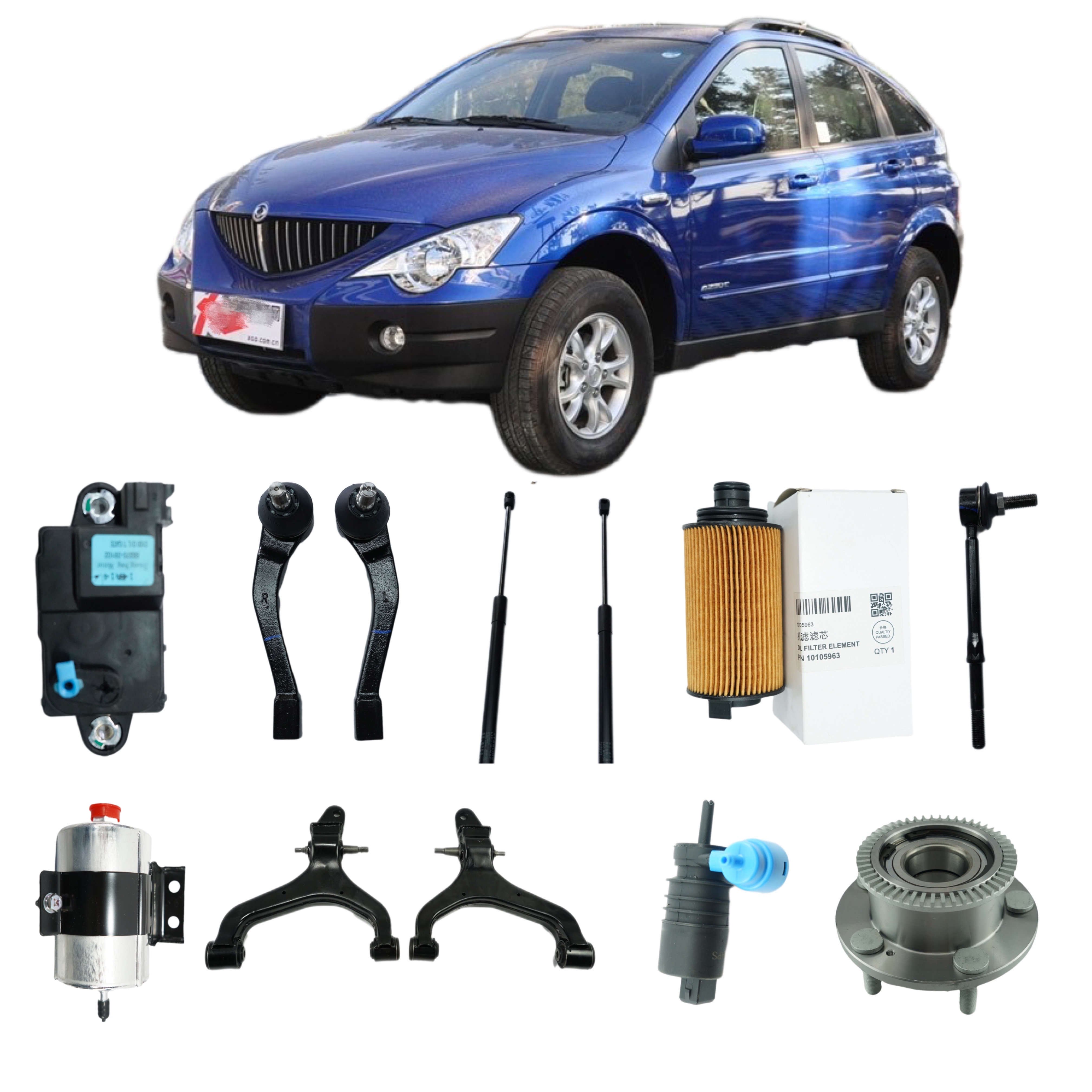 Full Range of Spare Parts for mg3 auto parts SSANGYONG ACTYON REXTON KYRON KORANDO MUSSO RODIUS TIVO