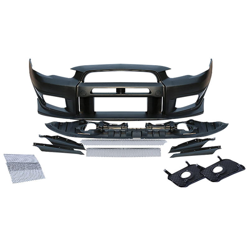 FULI auto parts Car bumpers For Mitsubishi lancer 2009-2015 Upgrade To GTR Style body kit Front bump