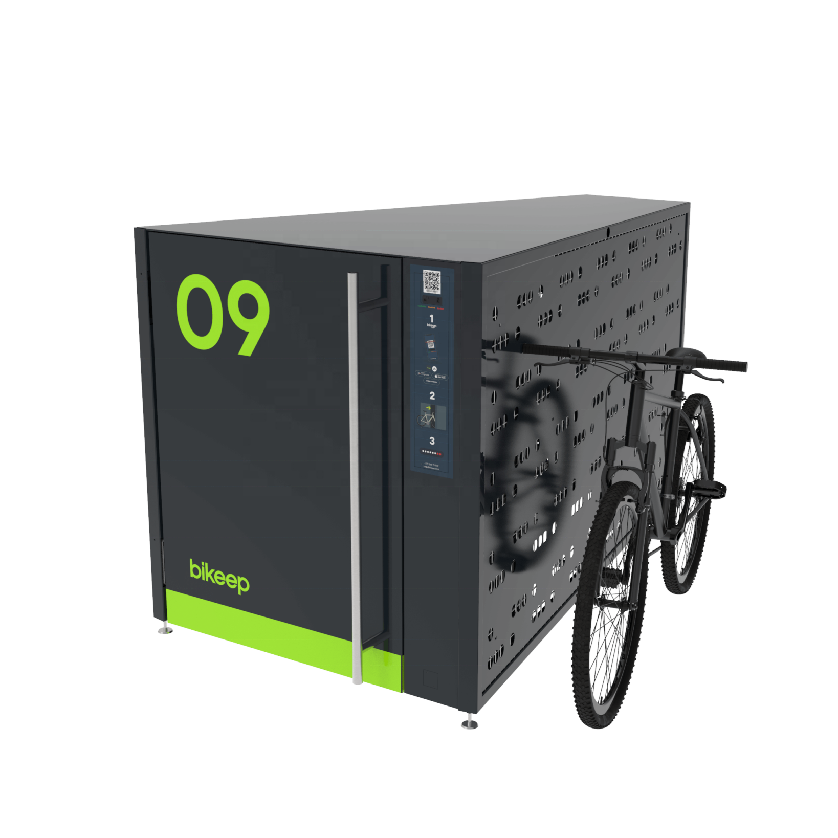 Other metal furniture high quality stainless steel/iron/aluminum bike lockers oem smart bike locker