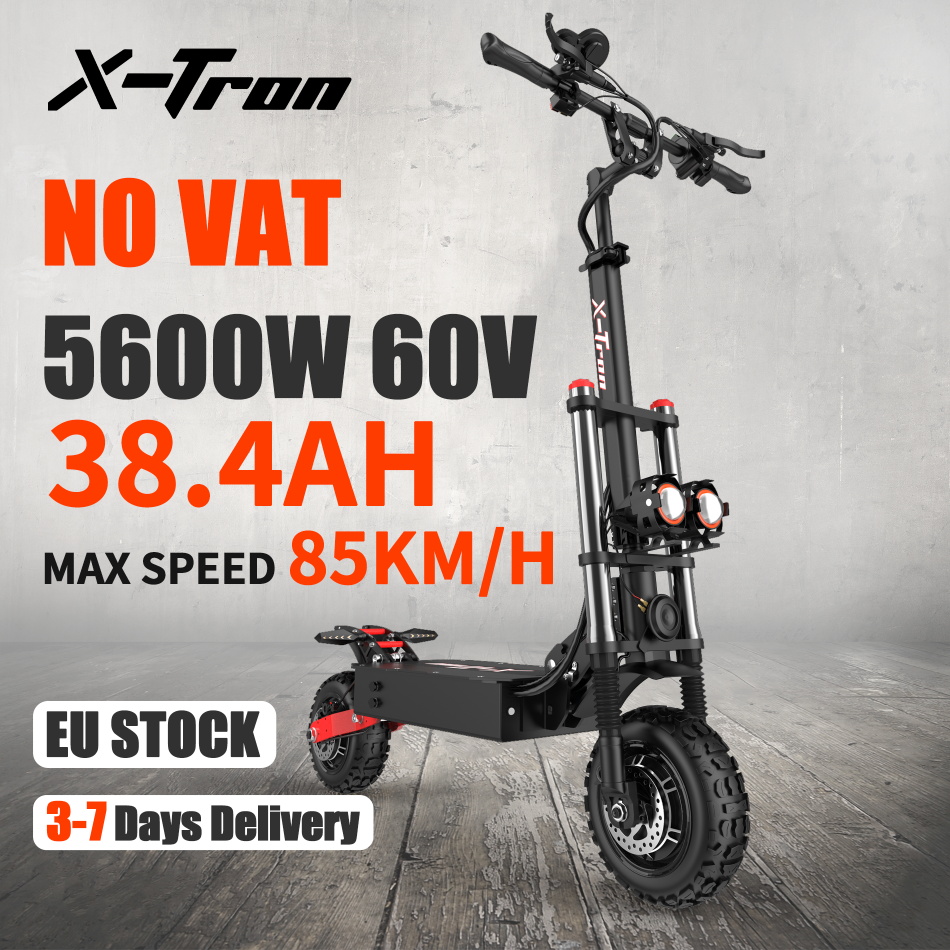 Free shipping 11 inch X-Tron T88 80km/h Electric Scooter 5600W Folding e scooter 38.4ah Battery 90km