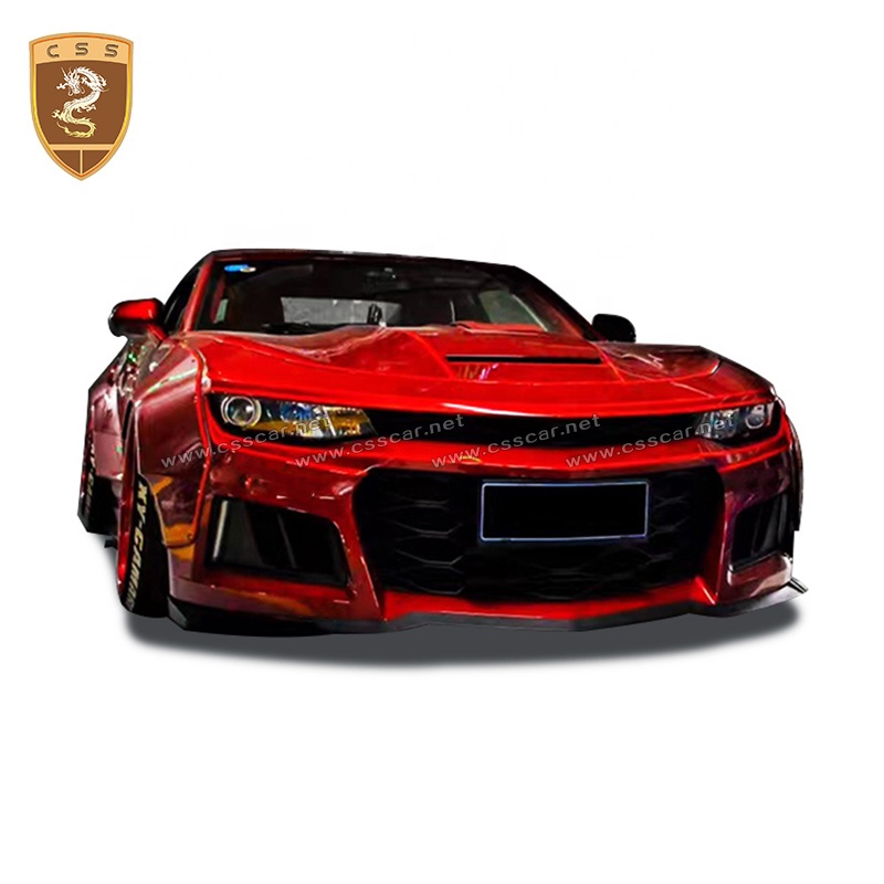 Wholesale FRP Car Parts Auto Front Bumper CSS Style Wide Body Kit For Chevrolet Camaro 2017
