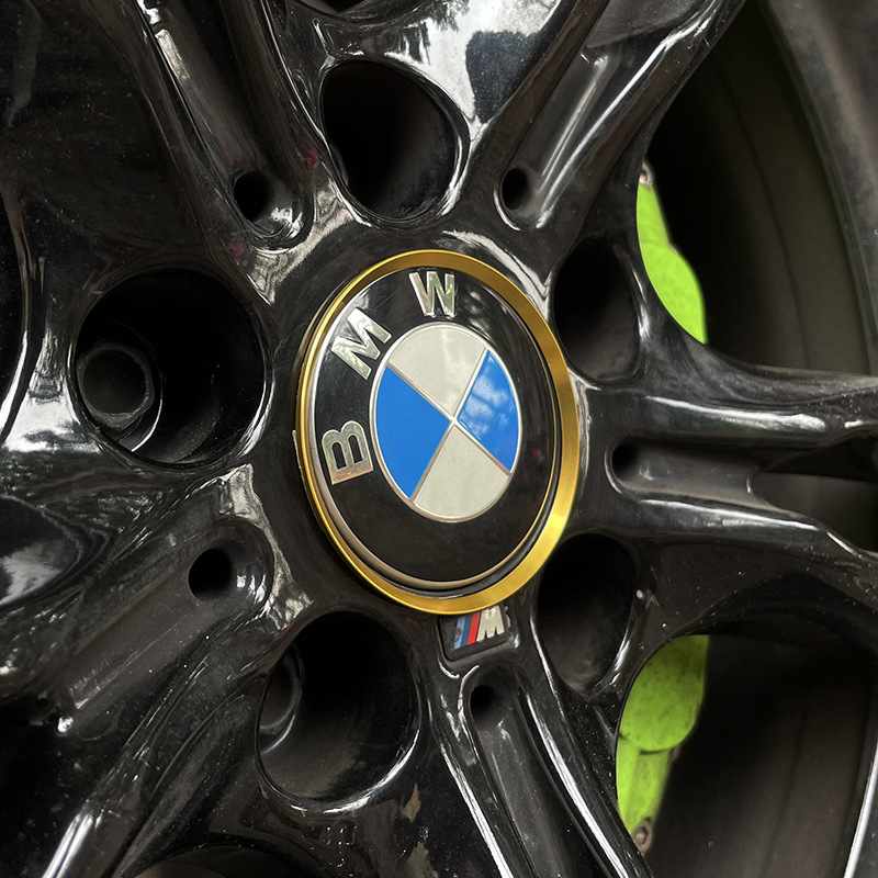 Automobile hub center mark decorative ring refitti