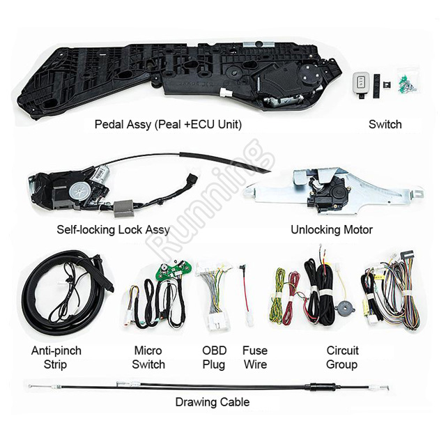 PSD parts for minivan middle door