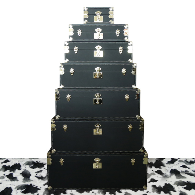 Wooden Suitcase Set of 7 Luggage Box Russian Decor
