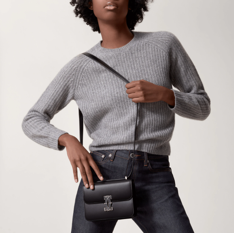 SHOULDER BAG, NANO, DOUBLE C DE CARTIER