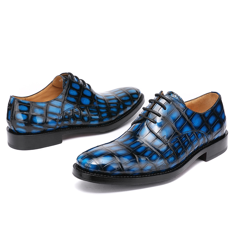 Factory wholesale crocodile leather British style 