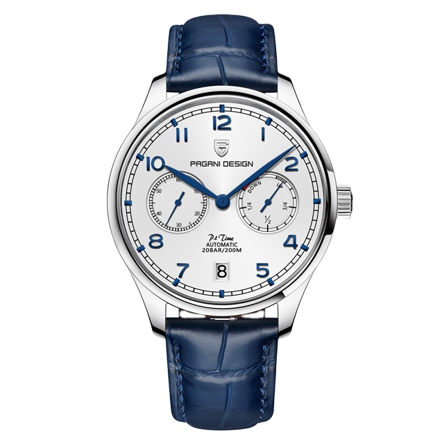 PAGANI DESIGN 1722 Men's Pilot Watch Power Reserve Automatic Mechanical Watches Sapphire Glass Full 
