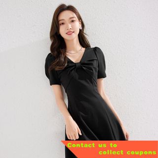 ????Qiu Shui Yiren French-style simple dress women's summer 2022 new women's clothing looks thin, el