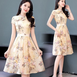 Women's Dresses Cheongsam Improved Dress New Women's Wear 2020 New Arrival Summer Dress Mid-length S