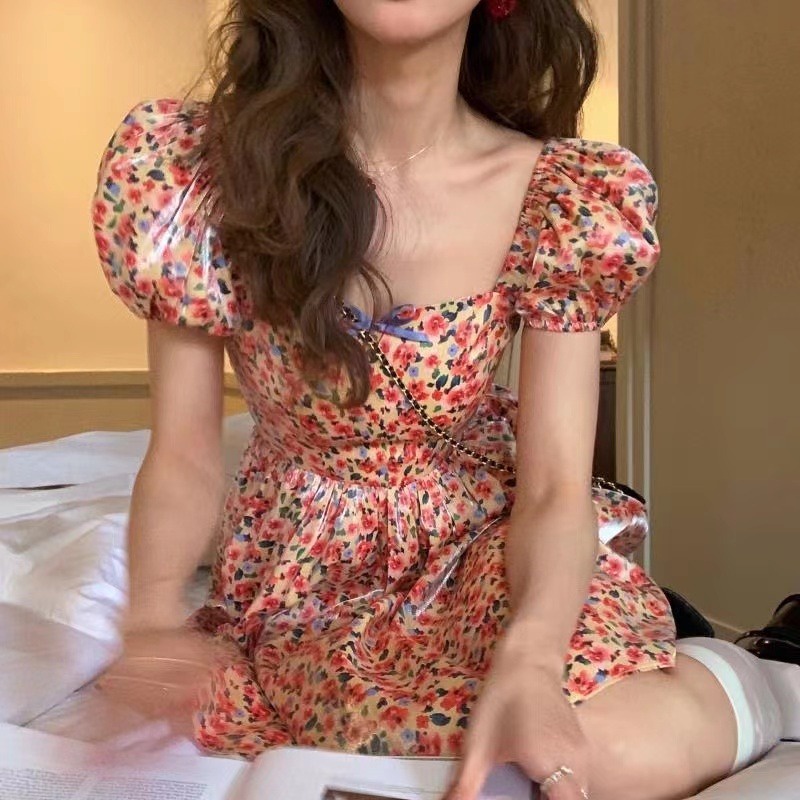princess dress fairy dress korean dress floral dress summer dress midi dress party dress trendy dres