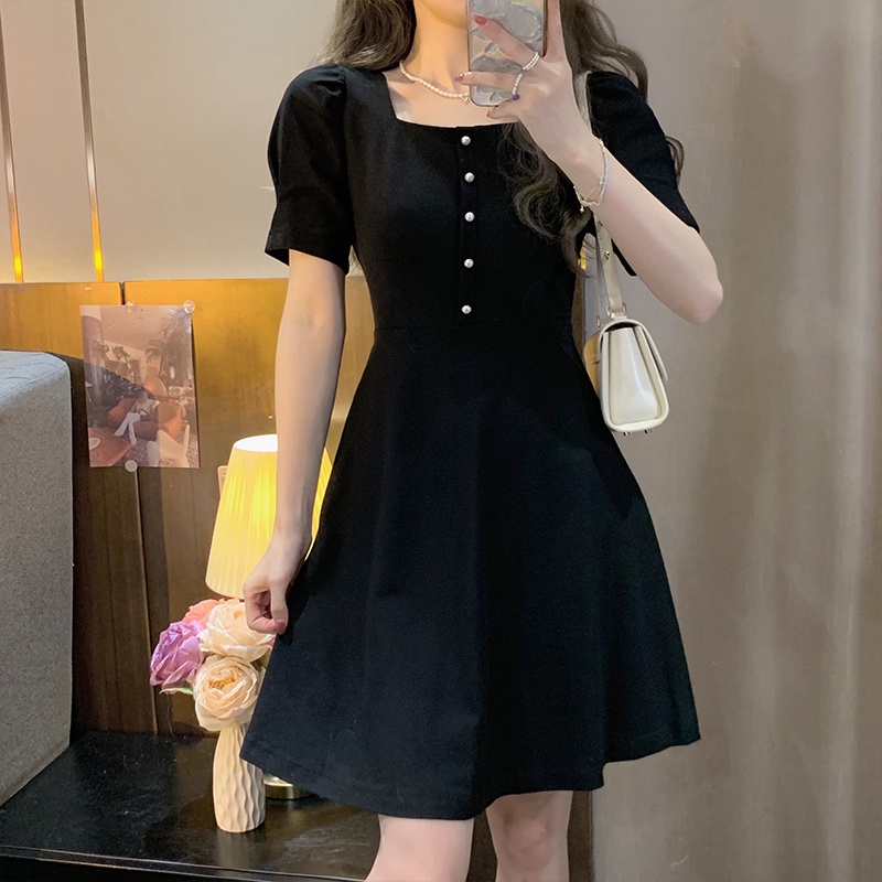 summer dress for women black dress french dress vintage dress plain dress beach dress for women tren