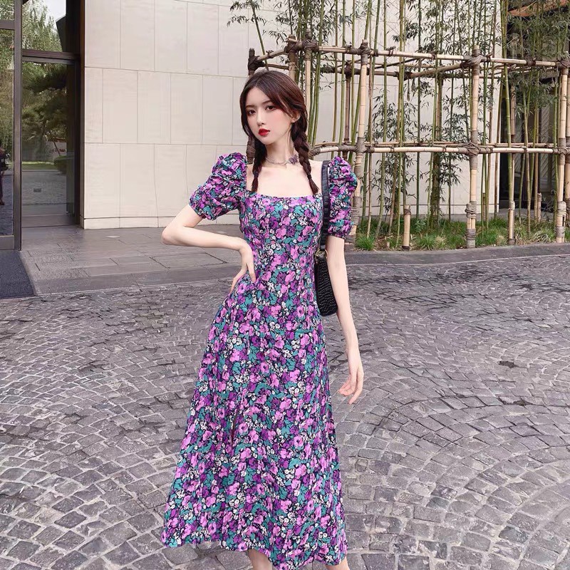 Elegant slim fit dress fairy lady Super fairy Mori style light luxury design French retro minority w