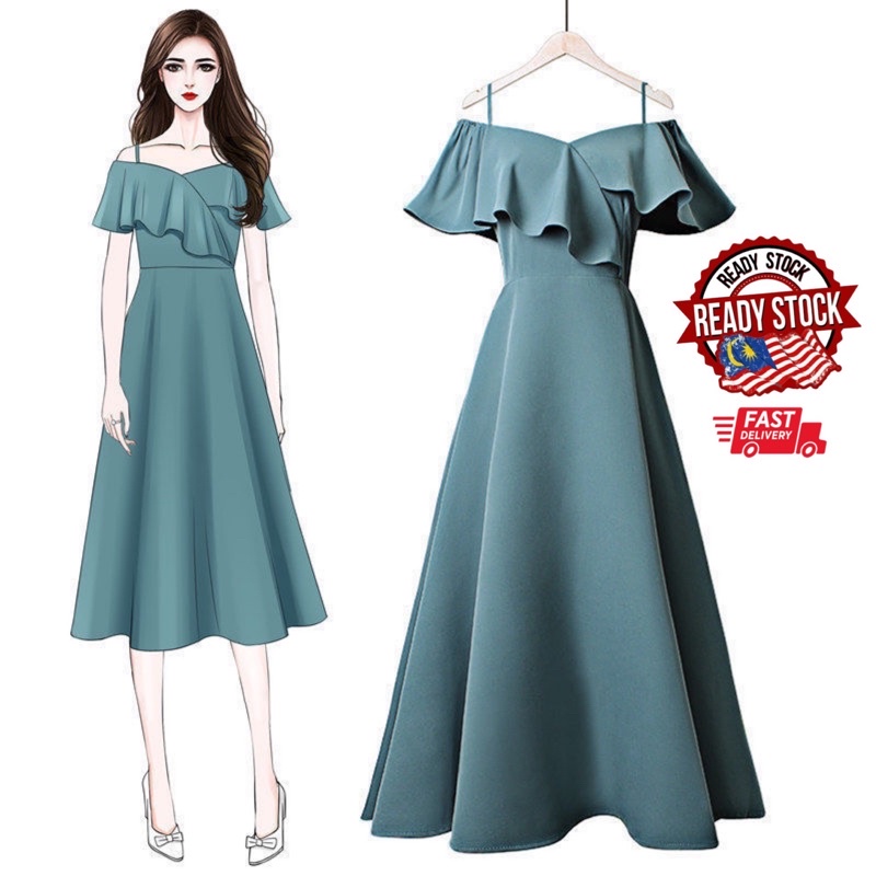 High Quality Women dress Plussize dress Red Black Green dress Summer dress Prom dress