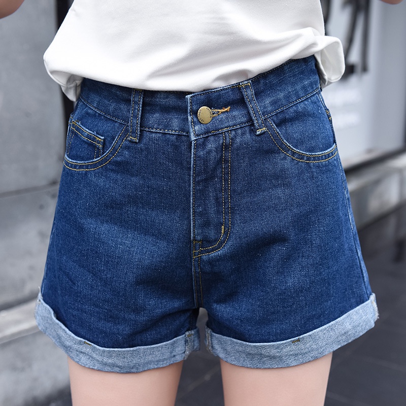 Ready Stock Short Jeans Pant Denim Shorts Women High Waist Plus Size Jeans Seluar Pendek Perempuan