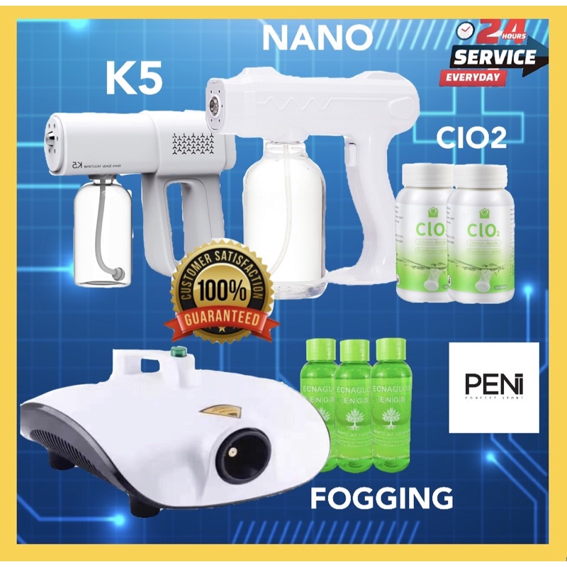 READY STOCK Wireless Spray Gun 800ML K5 380ML Portable Nano