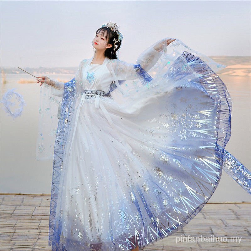 [Hot Girl Exquisite Life Home Furnishing Store] Moyuyunyan Original Hanfu [White Head Yin] Female Ge