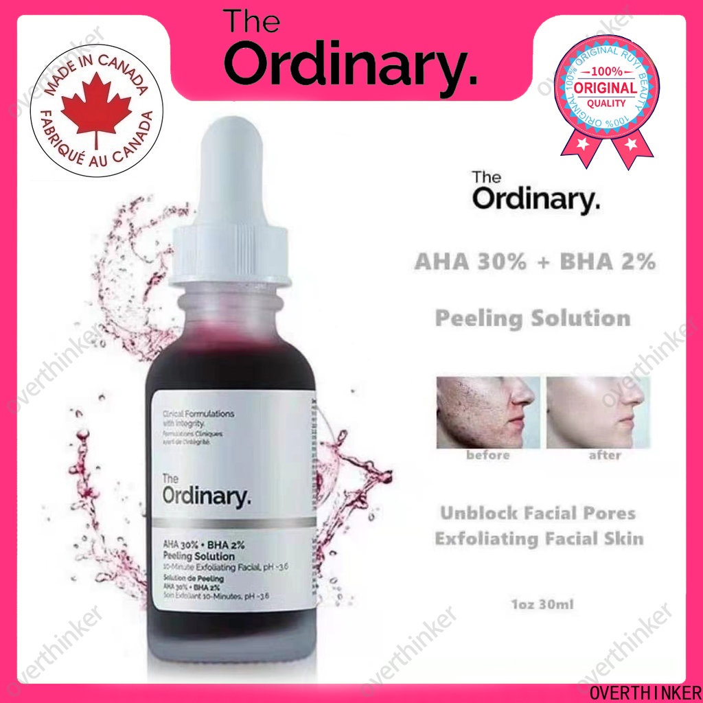 Original Ready Stock The Ordinary 30% AH-A + B-HA 2%