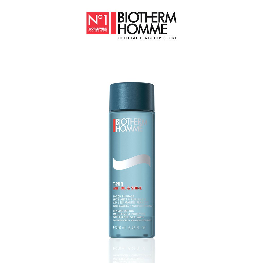 Biotherm Homme T-Pur Anti Oil & Shine Lotion Men's Skincare (200ml)